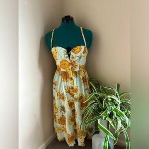 UO cooperative sunflower dress